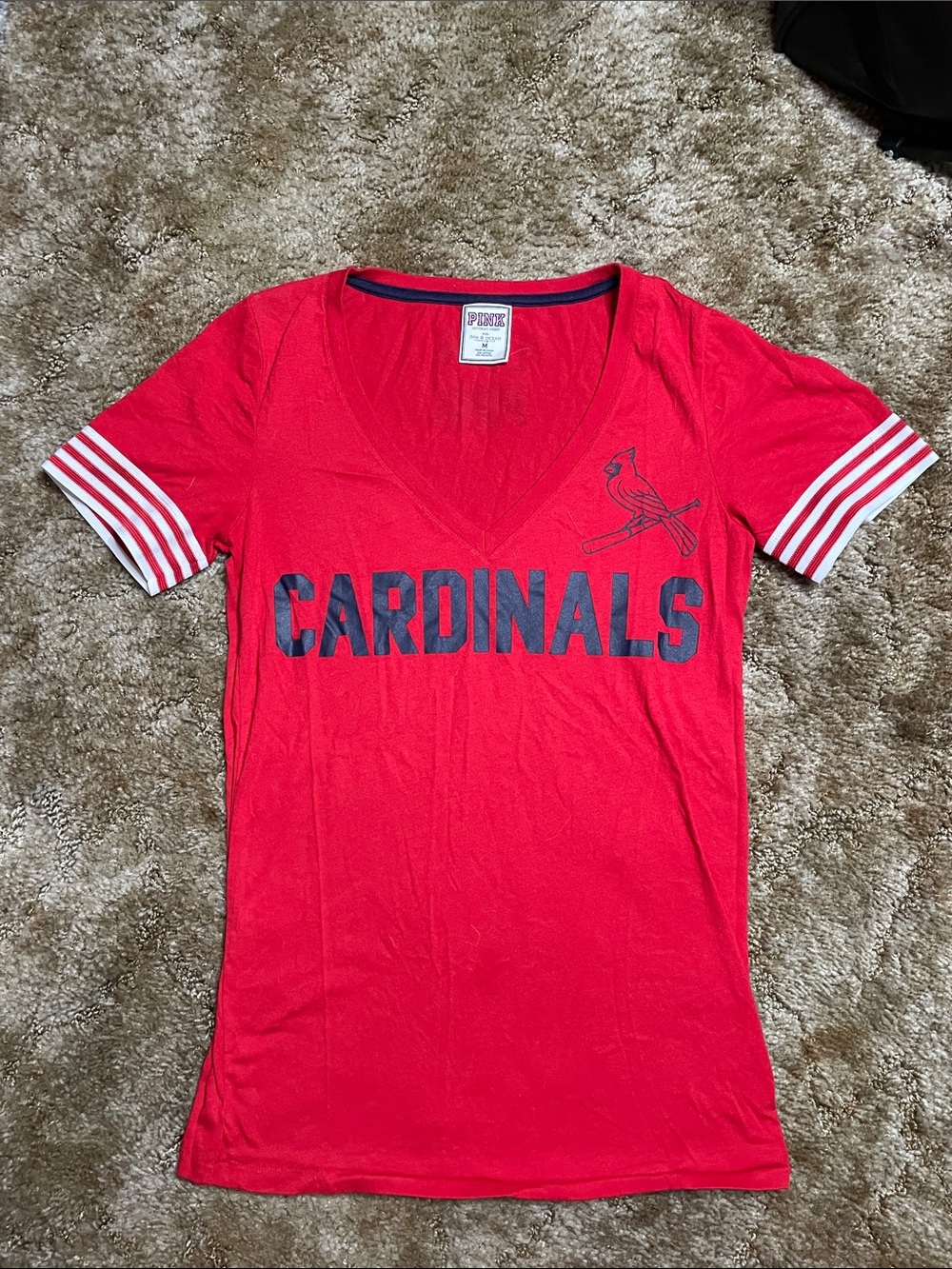 PINK Victoria’s Secret Red Cardinals T Shirt Size Medium